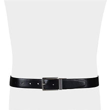 Load image into Gallery viewer, Kenneth Cole REACTION Men's 1 1/4 in. Feather Edge Dress Reversible Belt, Black/Burgundy, 40
