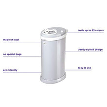 Load image into Gallery viewer, Ubbi Steel Odor Locking, No Special Bag Required Money Saving, Awards-Winning, Modern Design Registry Must-Have  Diaper Pail, Gray
