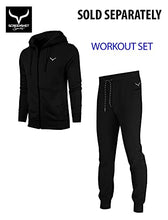 Load image into Gallery viewer, Screenshot SPORTS-A4059 Mens Premium Fleece Utility Function Sportswear Pants - Athletic Jogger Workout Gym Multi Zipper Pockets Sweatpants-Black-Small
