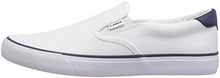 Load image into Gallery viewer, Lugz Men's Clipper Classic Slip-on Fashion Sneaker, White/Peacoat Blue, 9
