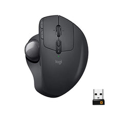 Load image into Gallery viewer, Logitech MX Ergo Wireless Trackball Mouse – Adjustable Ergonomic Design (Bluetooth or USB), Graphite &amp; K350 2.4Ghz Wireless Keyboard
