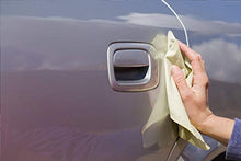 Load image into Gallery viewer, QLOUNI 2PCS Genuine Chamois Leather Car Cleaning Cloth Washing Leather Towel, Natural Sheepskin Shammy Chammy for Wiping Polishing Drying Vehicle Boat Caravan Bike Motorcycle Auto Windows Instrument
