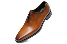 Load image into Gallery viewer, Men's Dress Shoes Oxford Formal Leather Shoes for Men 10US Brown
