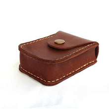 Load image into Gallery viewer, Hand Crafted Genuine Leather Cigarette Case,Retro, Flip Top pocket Handmade Pouch Case Holder with Pocket Belt Loop
