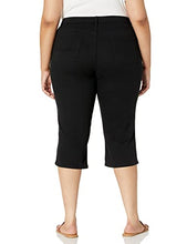 Load image into Gallery viewer, Lee Women's Plus-Size Relaxed-Fit Denim Capri Jean, Black, 16W
