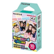 Load image into Gallery viewer, Fujifilm Instax Mini Film Rainbow - Staind Glass - Shiny Star Film -10 Sheets X 3 Assort (Taketori Store Original Goods with Instructions)
