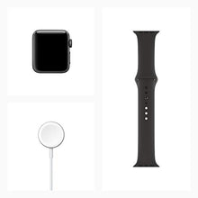 Load image into Gallery viewer, Apple Watch Series 3 (GPS, 38mm) - Space Gray Aluminum Case with Black Sport Band
