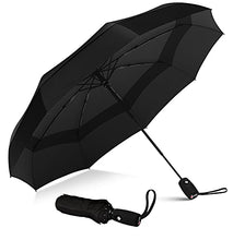 Load image into Gallery viewer, Repel Umbrella Windproof Travel Umbrella - Compact, Light, Automatic, Strong and Portable - Wind Resistant, Small Folding Backpack Umbrella for Rain - Men and Women
