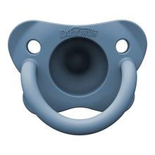 Load image into Gallery viewer, Dr. Brown’s HappyPaci 100% Silicone Pacifier 0-6m, BPA Free, White, Blue, Light Blue 3-Pack
