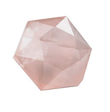 Load image into Gallery viewer, Natural Rose Quartz Crystal Heart Chakra Healing Reiki Gemstone for Love, Romance &amp; Relationships (with Pine Wood Box) Spiritual Gift 1.5-1.7 Inches

