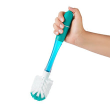 Load image into Gallery viewer, OXO Tot Soap Dispensing Bottle Brush with Stand, Teal
