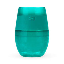 Load image into Gallery viewer, Host Freeze Stemless Double Wall Insulated Freezer Chilling Tumbler with Gel, Glasses for Red and White Wine, 8.5 oz, Translucent Green
