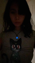 Load image into Gallery viewer, Zombies 2 Addison Necklace, Addison Werewolf Necklace, Addison Glow Necklace, Addison Costume, Addison Zombies Costume, Addison Moonstone, Glow in the Dark
