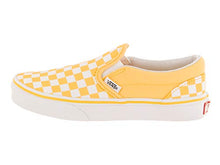 Load image into Gallery viewer, Vans Kids K Clasic Slip ON Checkerboard Aspen Gold White Size 2
