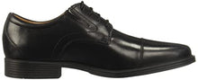 Load image into Gallery viewer, Clarks Men's Whiddon Cap Oxford, Black Leather, 9
