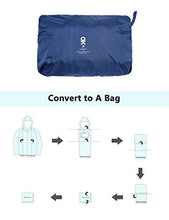 Load image into Gallery viewer, Little Donkey Andy Women's Waterproof Cycling Bike Jacket with Hood, Running Rain Jacket, Windbreaker, Ultralight Packable Navy Size S
