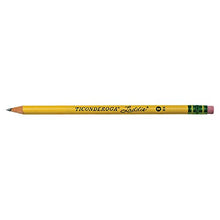 Load image into Gallery viewer, TICONDEROGA Laddie Pencils, Wood-Cased #2 HB Soft with Eraser, Yellow, 12-Pack (13304)
