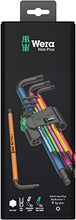 Load image into Gallery viewer, Wera 05073593001 950 Spkl/9 Sm N Multicolor L-Key Set, Metric, Blacklaser, 9 Pieces
