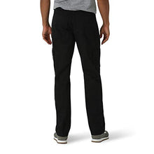 Load image into Gallery viewer, Wrangler Authentics Men's Big &amp; Tall Relaxed Fit Cargo Pant, Black Twill, 44W x 30L
