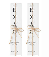 Load image into Gallery viewer, EXAU Italian Extra Virgin Olive Oil - Polyphenol Rich Olive Oil Made in Italy - Non GMO, Cold Pressed Olive Oil for Cooking - 2022 Harvest - DUE² Gourmet Olive Oil Gift Set with Lina &amp; Turi, 16.9 fl. oz. x 2

