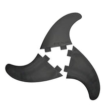 Load image into Gallery viewer, Keenso Surf Boards Fin, 3Pcs/Set 2 Colors FCS Single Heads Surfboard Fins Surfboard Accessory(Black)

