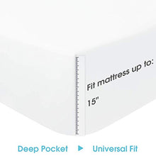 Load image into Gallery viewer, BYSURE 4 Pieces Queen Bed Sheet Set - 1800 Soft Durable Brushed Microfiber, 15 Inch Deep Pockets, Wrinkle &amp; Fade Resistant (Queen, White)
