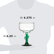 Load image into Gallery viewer, Libbey Cactus Margarita Glasses, Set of 4
