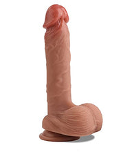 Load image into Gallery viewer, Realistic Dildo for Beginners Lifelike Huge Silicone Dildo, with Strong Suction Cup for Hands-Free Play, Realistic Penis for G-Spot Stimulation Dildos Anal Sex Toys for Women and Couple 7.7 "
