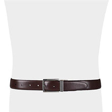 Load image into Gallery viewer, Kenneth Cole REACTION Men's 1 1/4 in. Feather Edge Dress Reversible Belt, Black/Burgundy, 40
