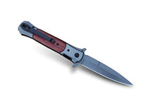 Load image into Gallery viewer, Folding Knife Tactical Pocket Knife Survival- Fast Open Folding Knife Wood Handle - Folding Pocket Knife Assisted Opening - 7CR13Mov Steel 58HRC - for Men Work Outdoor Adventure Hunting Hiking Knife
