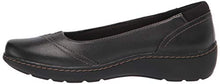 Load image into Gallery viewer, Clarks womens Cora Eliza Ballet Flat, Black Leather, 9 US
