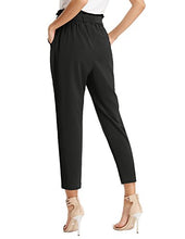 Load image into Gallery viewer, GRACE KARIN Women's Pants Casual Cropped High Waist Pants 2pcs L Black+Blue-Gray
