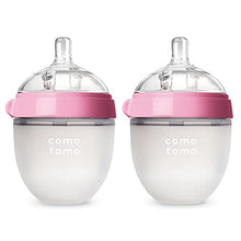 Load image into Gallery viewer, Comotomo Baby Bottle, Pink, 5 Ounce, 2 Count (Pack of 1)

