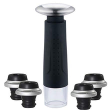 Load image into Gallery viewer, Fresh Pour - Wine Saver Pump Preserver with 4 Vacuum Wine Stoppers | Bottle Sealer for Keep Wine Fresh up to 7 days
