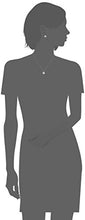 Load image into Gallery viewer, Sterling Silver Cubic Zirconia Halo Pendant Necklace and Stud Earrings Jewelry Set
