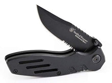 Load image into Gallery viewer, Smith &amp; Wesson Extreme Ops SWA24S 7.1in S.S. Folding Knife with 3.1in Serrated Clip Point Blade and Aluminum Handle for Outdoor, Tactical, Survival and EDC
