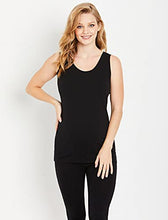 Load image into Gallery viewer, Motherhood Maternity Women's Maternity BumpStart 2 Pack Sleeveless Tank Tops, Black/Grey, Medium
