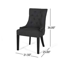 Load image into Gallery viewer, Christopher Knight Home Cheney Dining Chair, Gray + Dark Brown
