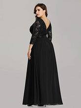 Load image into Gallery viewer, Ever-Pretty Womens PlUSSize Wedding Party Maternity Formal Dress Black US16
