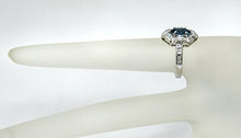Load image into Gallery viewer, RB Gems Sterling Silver 925 Ring Genuine Gemstone Marquise Shape 0.70 Carat with Rhodium-Plated Finish (10, London-Blue-Topaz)
