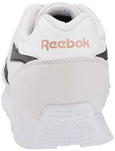 Load image into Gallery viewer, Reebok Women's Rewind Run Sneaker, White/core Black/Blush Metal, 8.5
