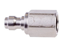 Load image into Gallery viewer, Air Venturi Male Quick-Disconnect, 1/8 BSPP Female Threads, Steel, Rated to 5000 PSI, Incl. Delrin Seal
