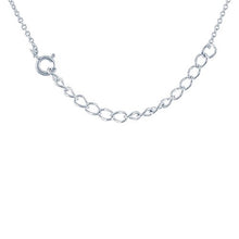 Load image into Gallery viewer, Sterling Silver 16" + 2" Natural Larimar 10mm Bead Necklace
