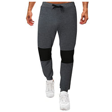 Load image into Gallery viewer, Men's Nine-Point Sweatpants Men Casual Hiking Trousers Sports Outdoor Drawstring Stretch Work Pants Trousers with Pockets Dark Gray
