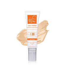 Load image into Gallery viewer, Suntegrity Tinted 5 in 1 Mineral Sunscreen for Face (SPF 30 - 2 oz) - Light | Natural BB Cream Moisturizer with Physical UVA/UVB Broad Spectrum Protection | Safe for Sensitive Skin
