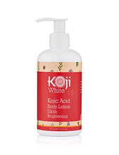 Load image into Gallery viewer, Koji White Kojic Acid Skin Brightening Body Lotion – Natural Moisturizer &amp; Glowing – Dark Spots, Uneven Skin Tone 8.45 Ounce Bottle
