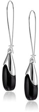 Load image into Gallery viewer, Robert Lee Morris Semiprecious Black Bead Long Drop Earrings
