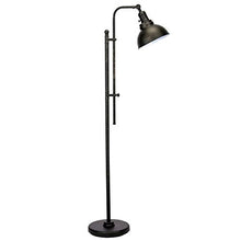 Load image into Gallery viewer, CO-Z Industrial Floor Lamp Adjustable, 65 Inches Rustic Floor Task Lamp in Aged Bronze Finish, Standing Lamp with Metal Shade for Living Room Reading Bedroom Office, ETL.
