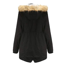 Load image into Gallery viewer, LUOMIO Women's Waterproof Ski Jacket Warm Winter Snowcoat Mountain Windbreaker Hooded Raincoat Removable Collar Coat Black
