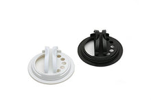 Load image into Gallery viewer, Jarware Spice Lids for Regular Mouth Mason Jars, Set of 2, Black and White
